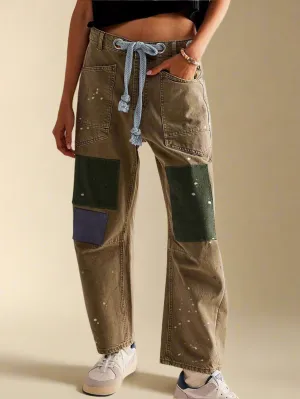 Felicia | Wide Leg Patchwork Pants