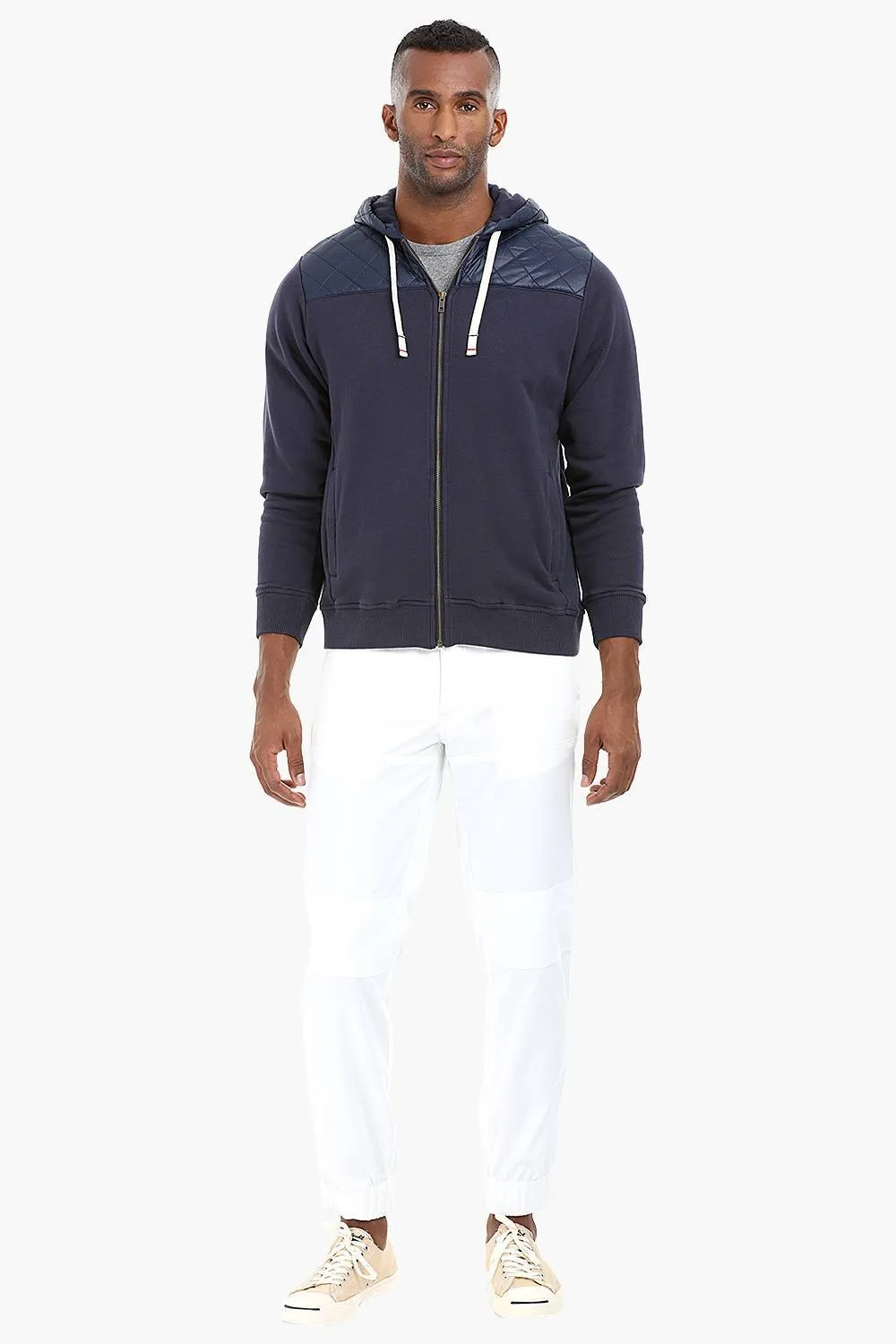 Fleece Quilted Hoodie