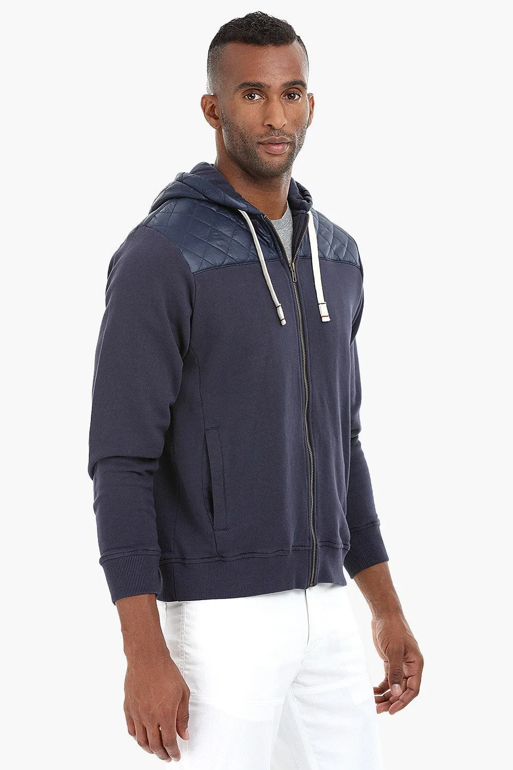 Fleece Quilted Hoodie