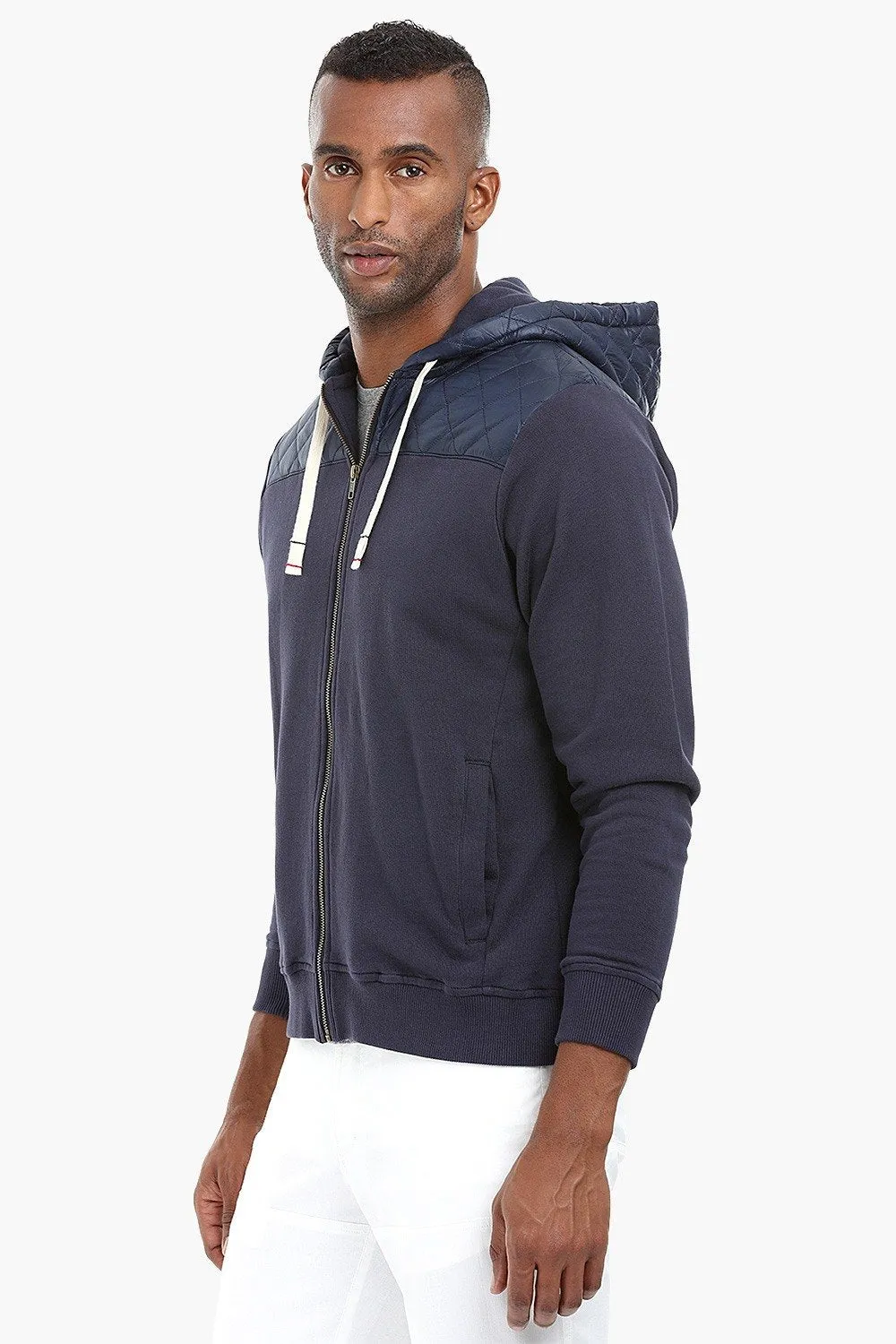 Fleece Quilted Hoodie