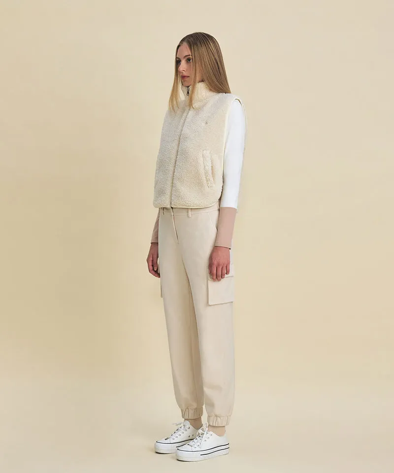 FORDI Fleece Pocket Jogger Pants - Ivory