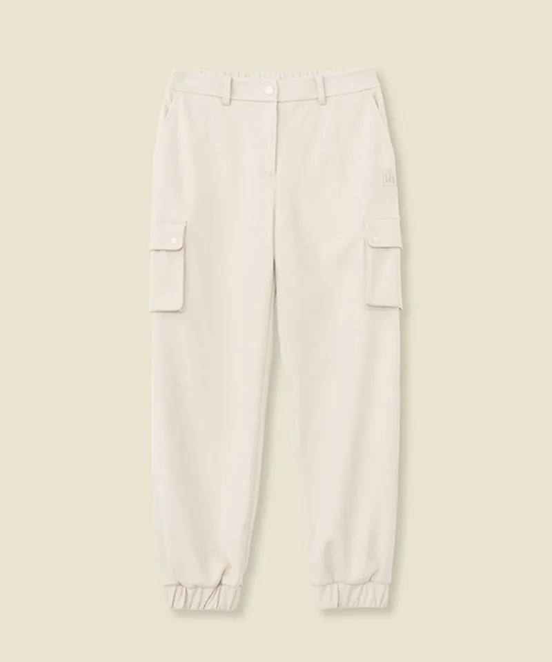 FORDI Fleece Pocket Jogger Pants - Ivory