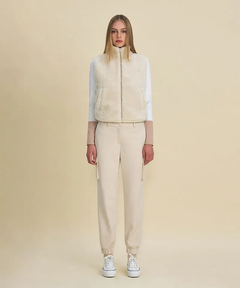 FORDI Fleece Pocket Jogger Pants - Ivory