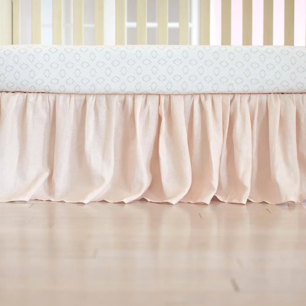 Gerber Keepsake Classic Vintage Crib Skirt | Pink