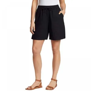 Gloria Vanderbilt Women's Elastic Waist Linen Blend Shorts