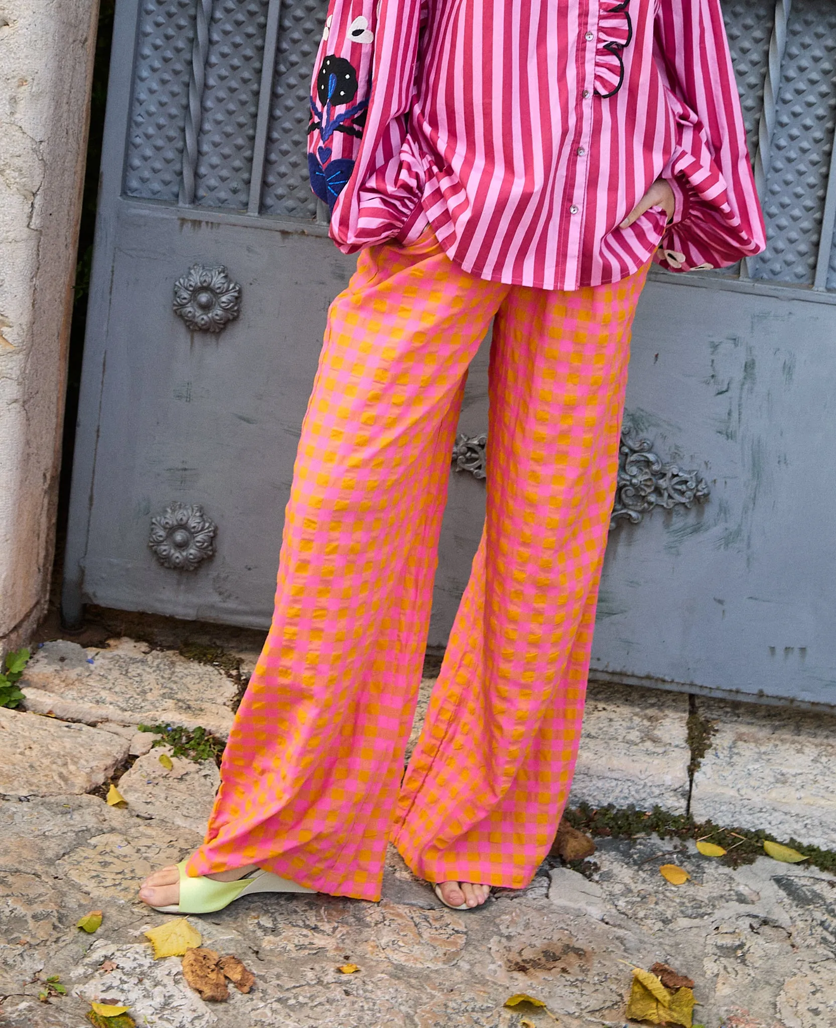 Hilde Pants in Pink Orange