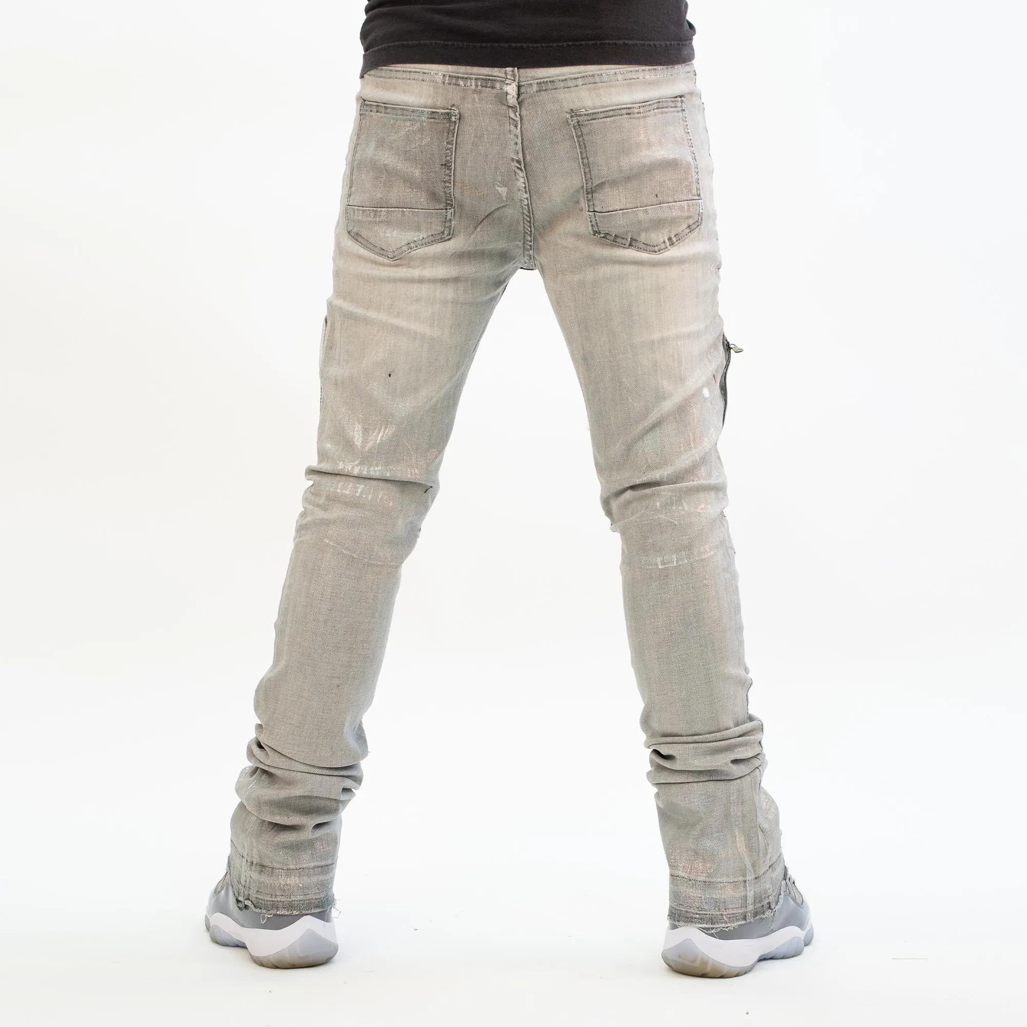 HOL STACKED DENIM (GREY BLEACH)