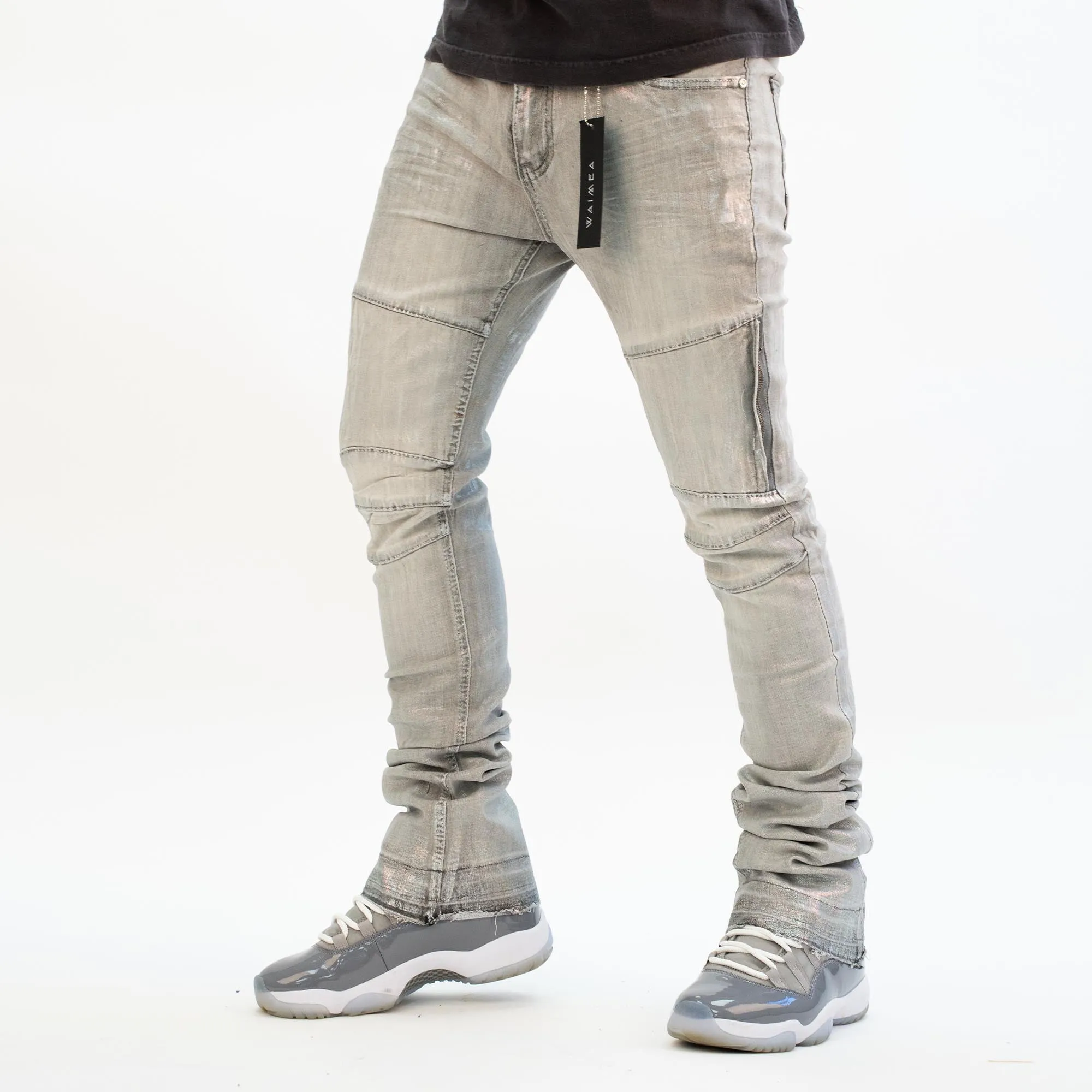 HOL STACKED DENIM (GREY BLEACH)