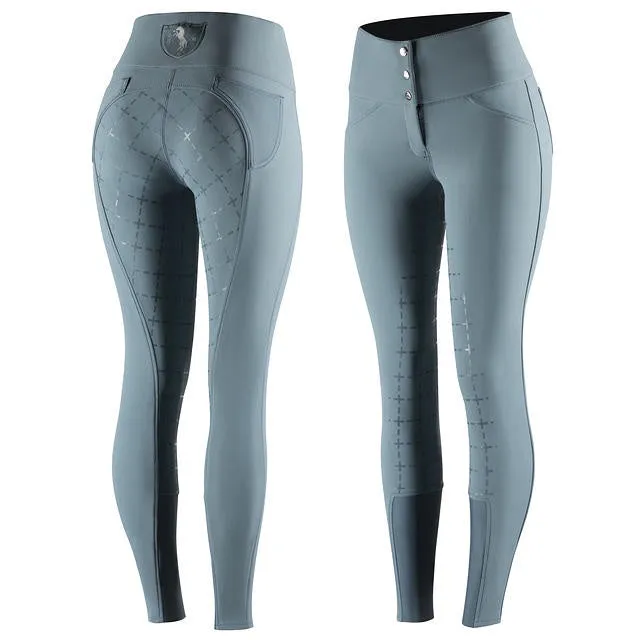 Horze Desiree Ladies Breeches Mirage Blue