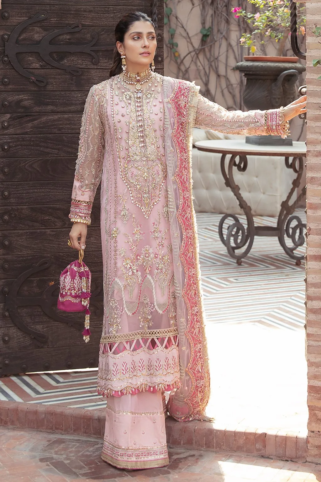 INAYAAT | Afrozeh Hayat Wedding Formals Collection 2021 | Unstitched Embroidered Chiffon Suits