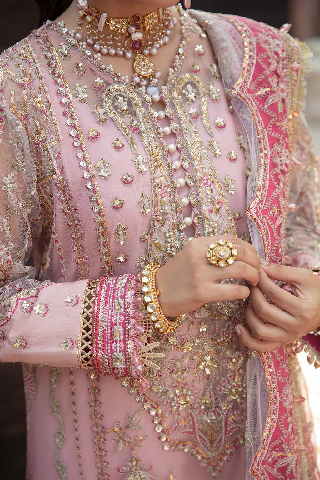 INAYAAT | Afrozeh Hayat Wedding Formals Collection 2021 | Unstitched Embroidered Chiffon Suits