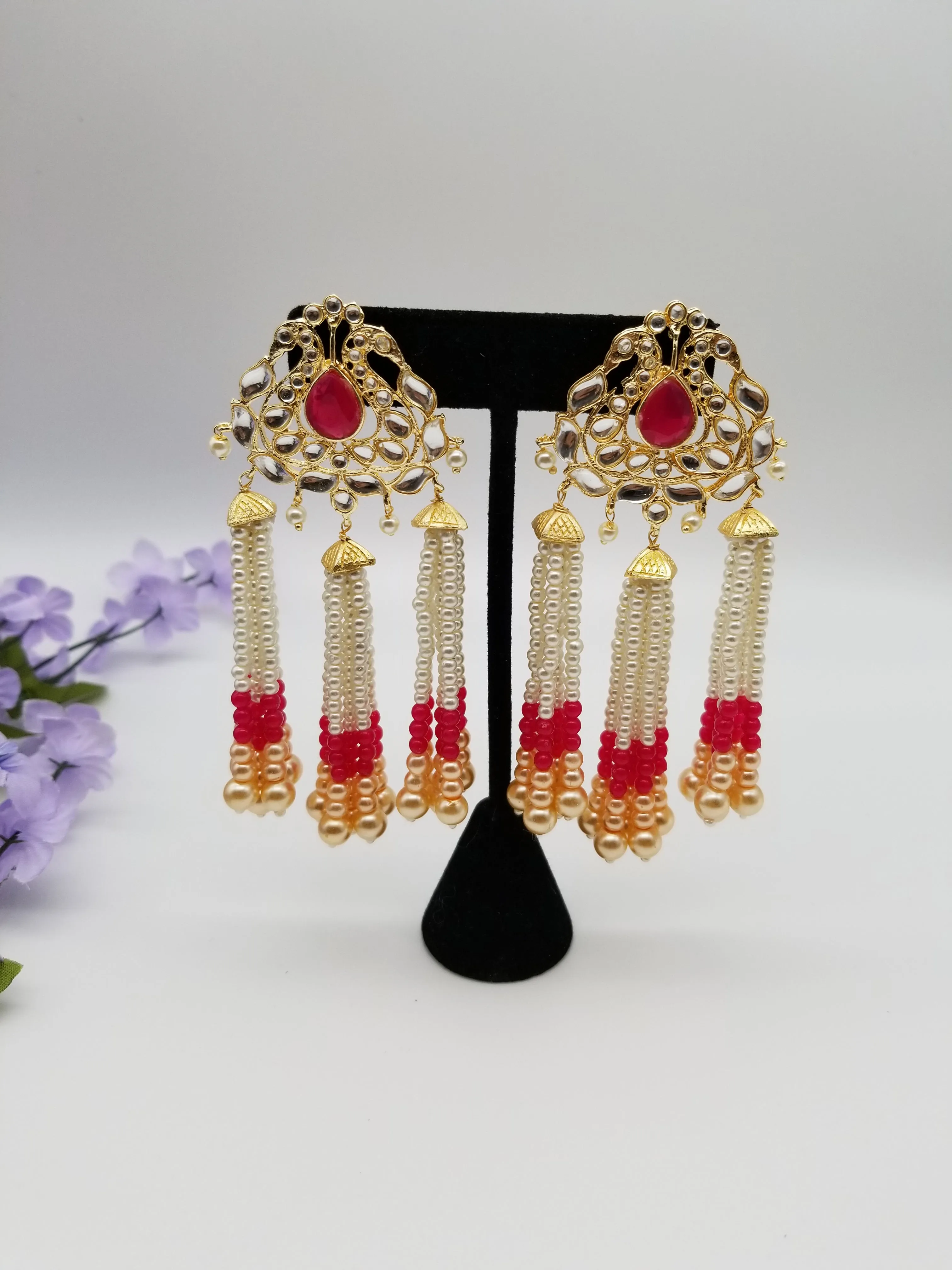 Indo Western Trendy Earring With Gold Plating