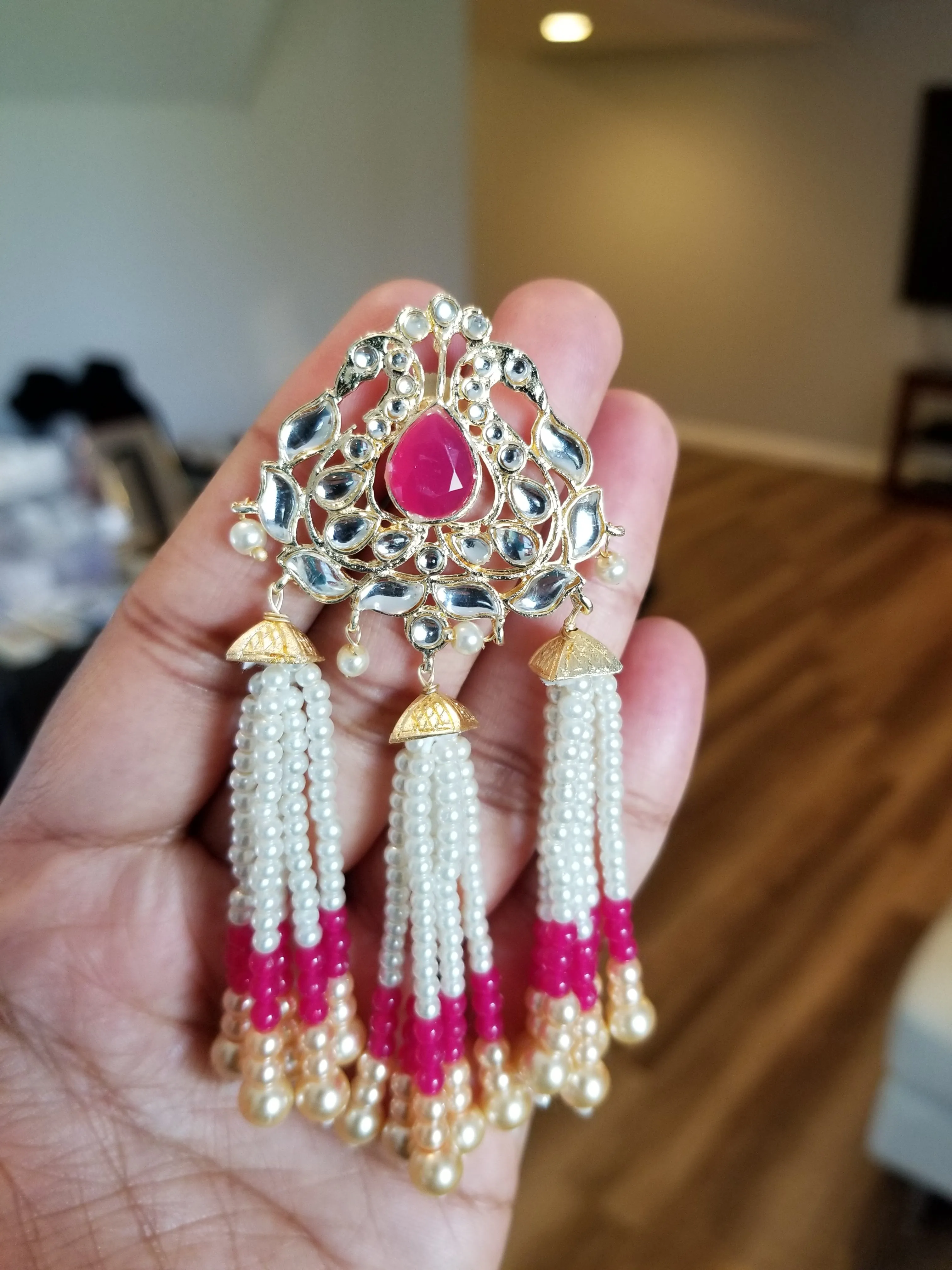 Indo Western Trendy Earring With Gold Plating