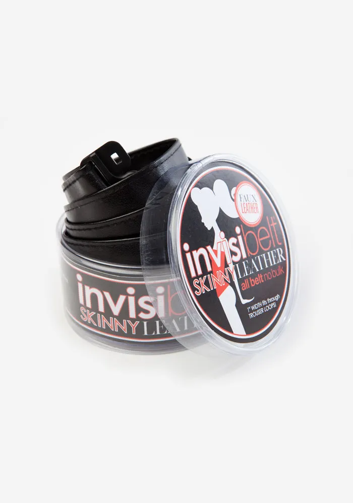 Invisibelt Skinny Black Glam Leather