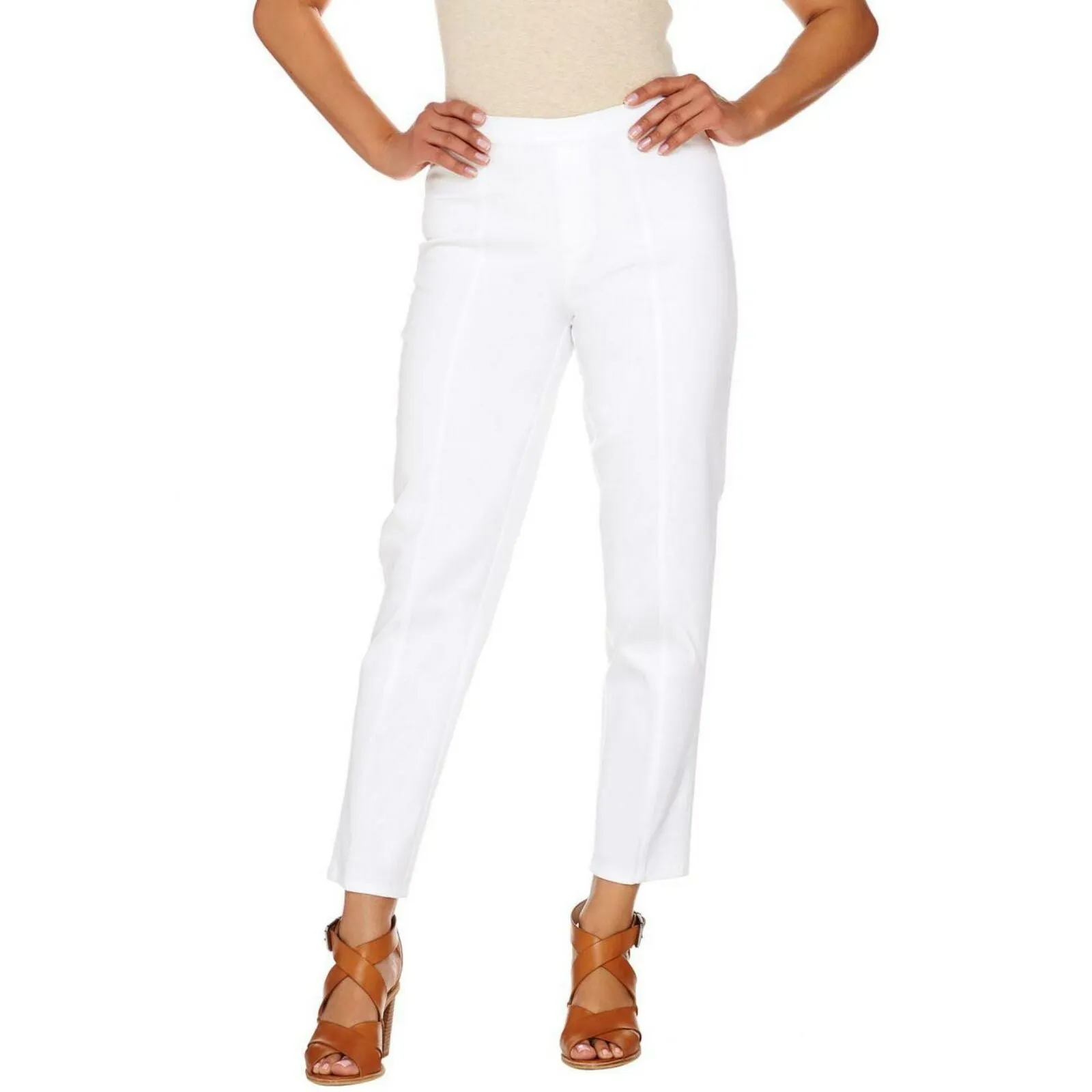 Isaac Mizrahi Live! Women's 24/7 Stretch Ankle Pants