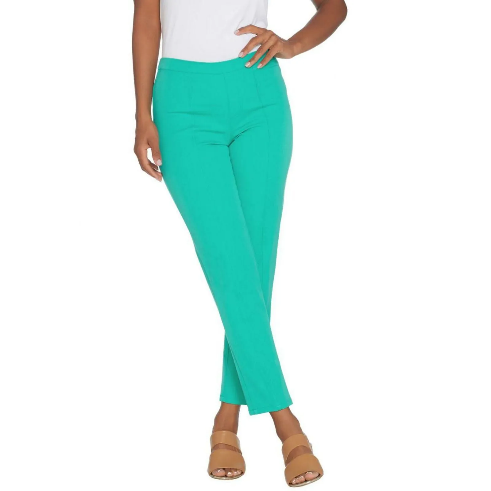 Isaac Mizrahi Live! Women's 24/7 Stretch Ankle Pants