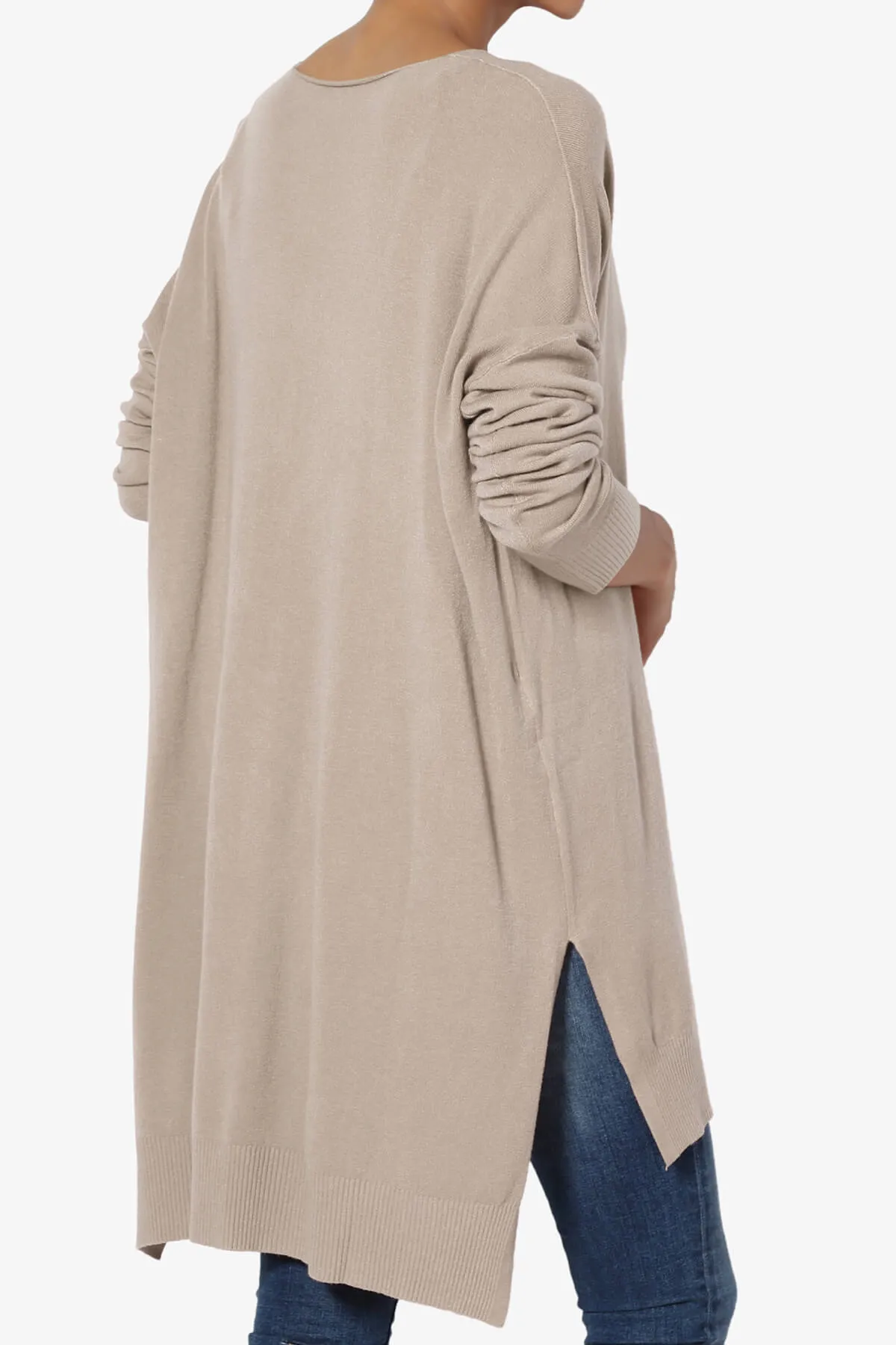 Katana Front Seam V-Neck Knit Sweater MORE COLORS