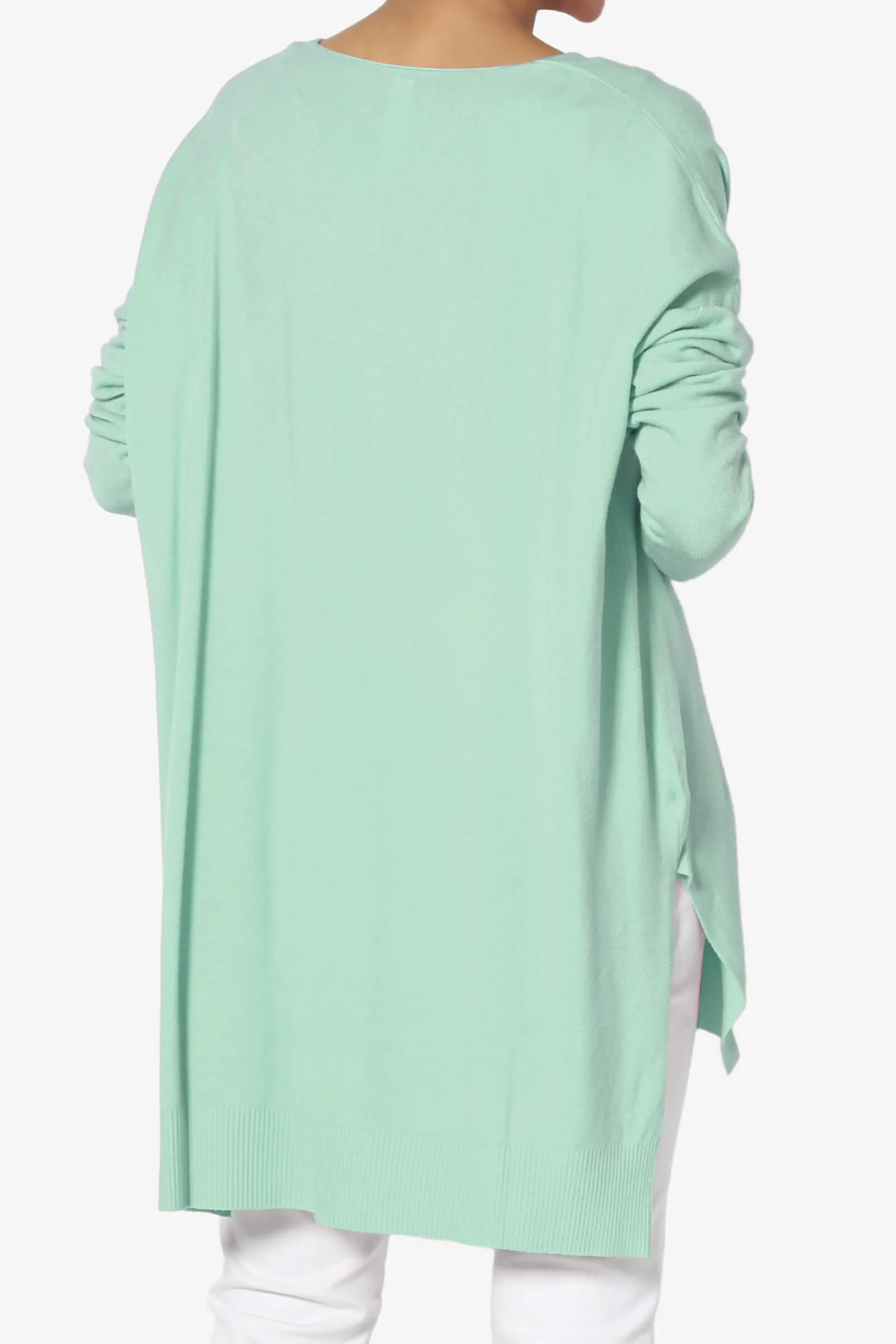 Katana Front Seam V-Neck Knit Sweater MORE COLORS