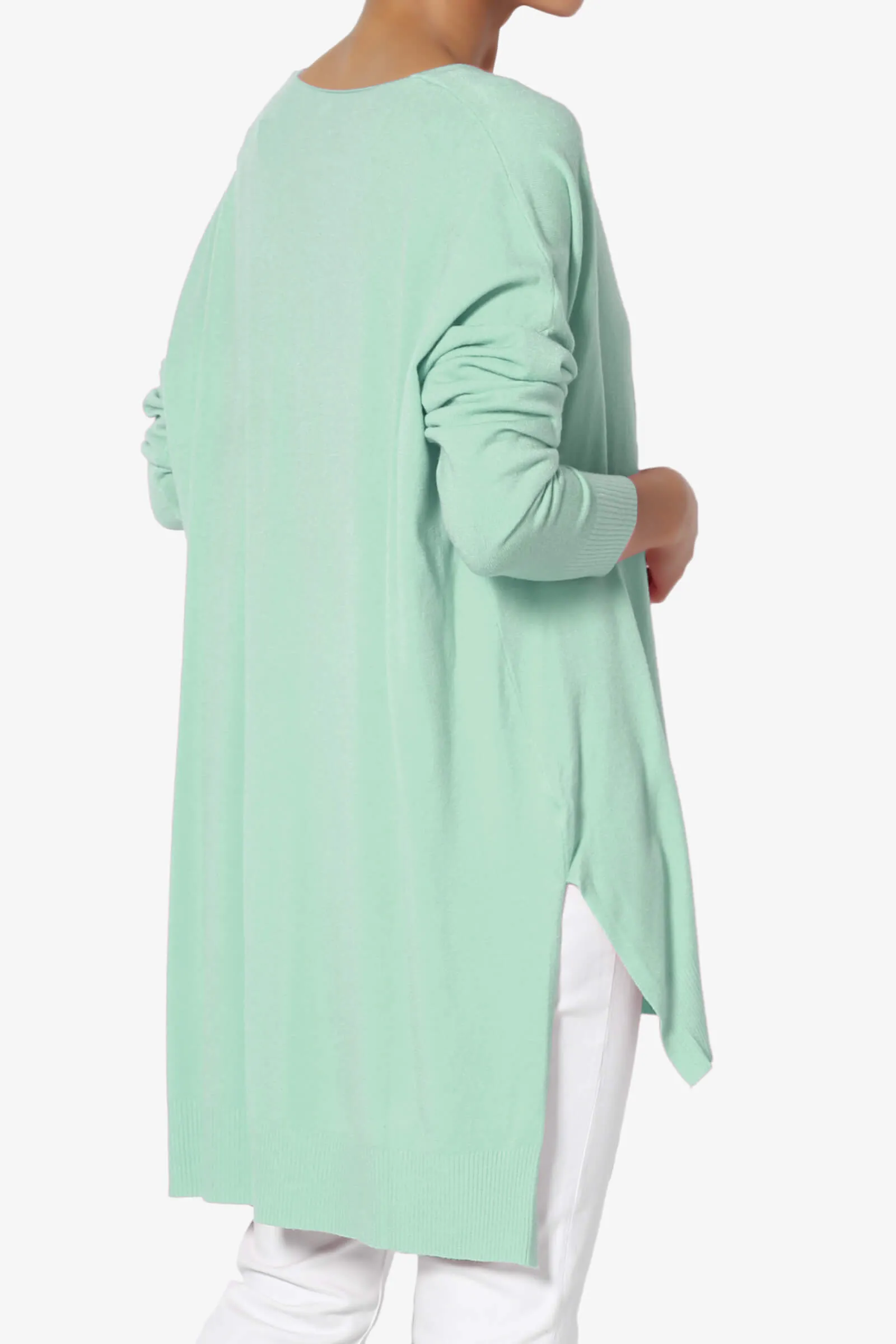 Katana Front Seam V-Neck Knit Sweater MORE COLORS