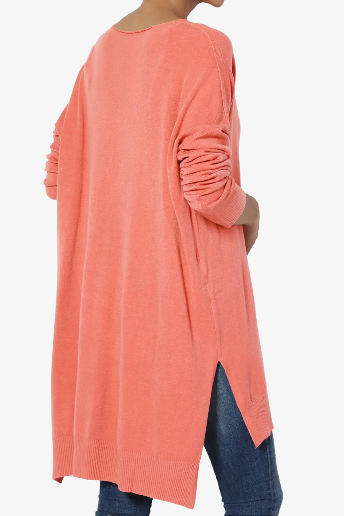 Katana Front Seam V-Neck Knit Sweater MORE COLORS