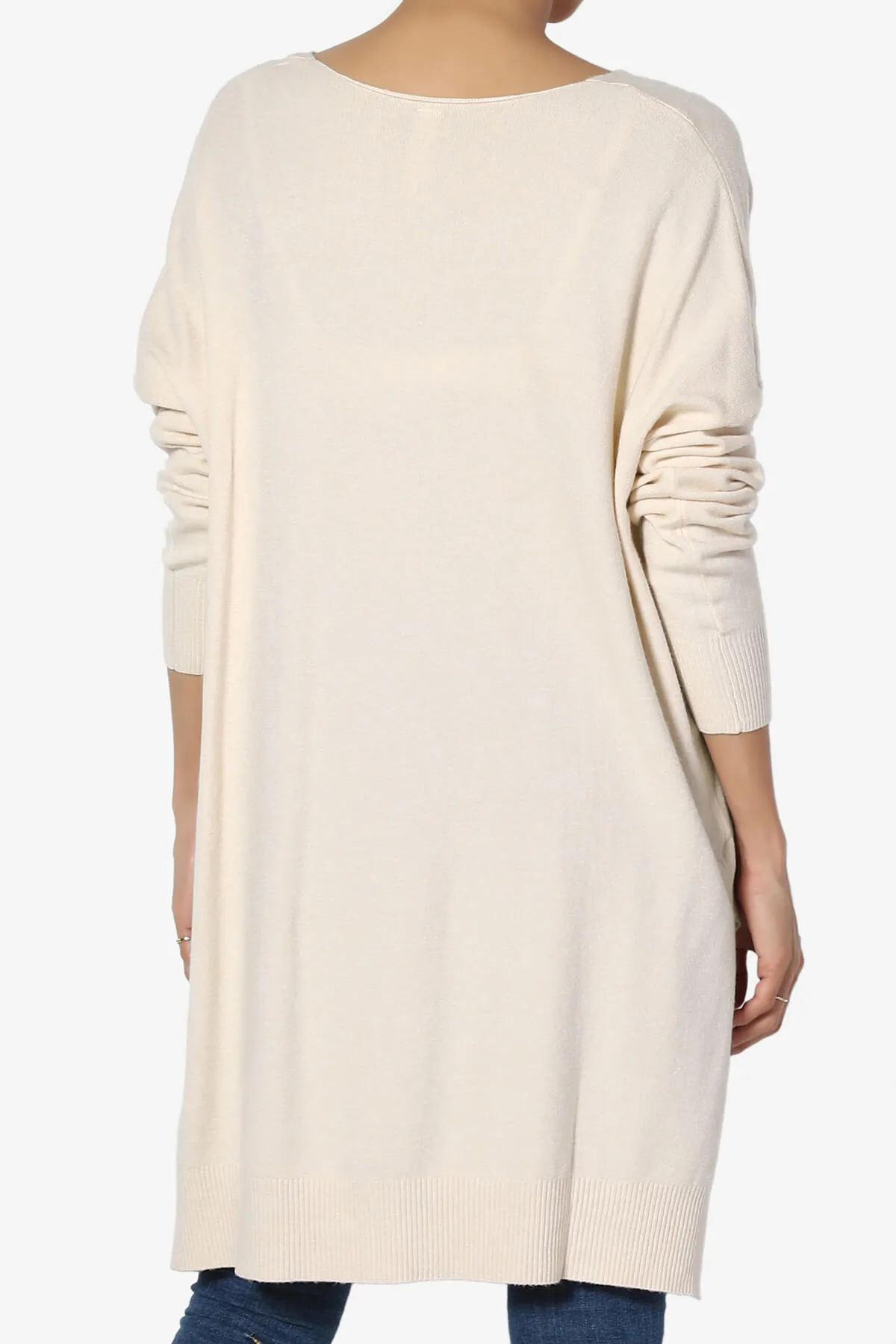 Katana Front Seam V-Neck Knit Sweater MORE COLORS