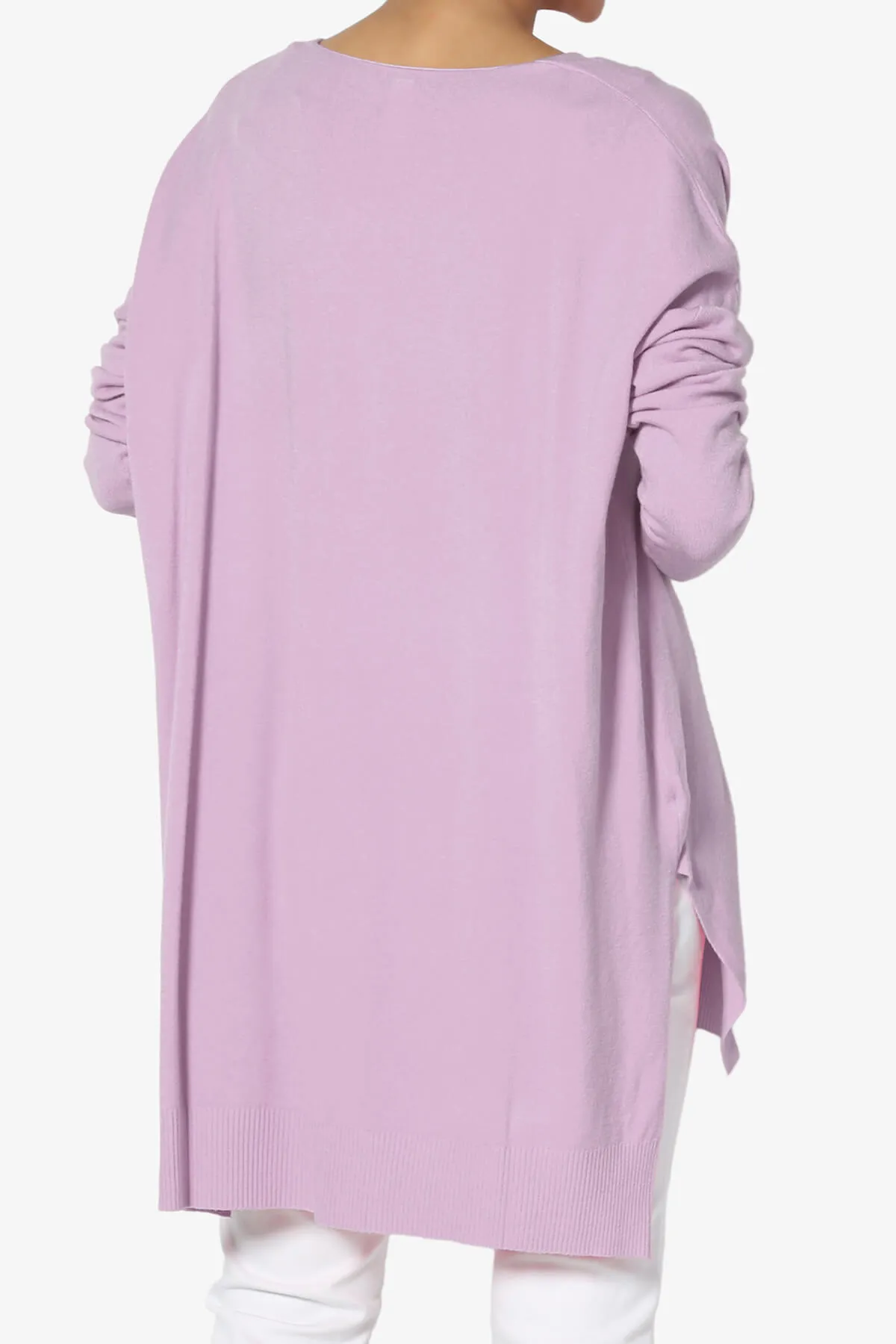 Katana Front Seam V-Neck Knit Sweater MORE COLORS