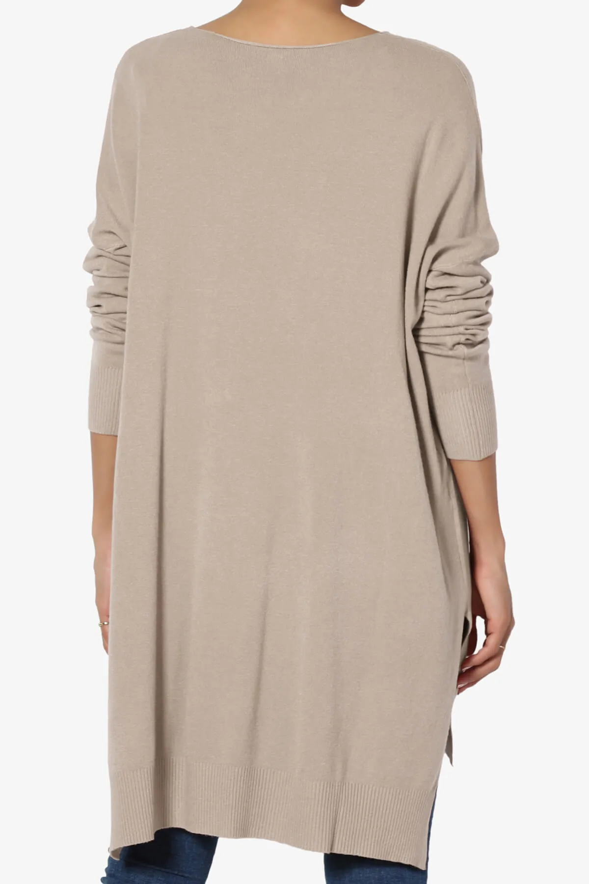 Katana Front Seam V-Neck Knit Sweater MORE COLORS