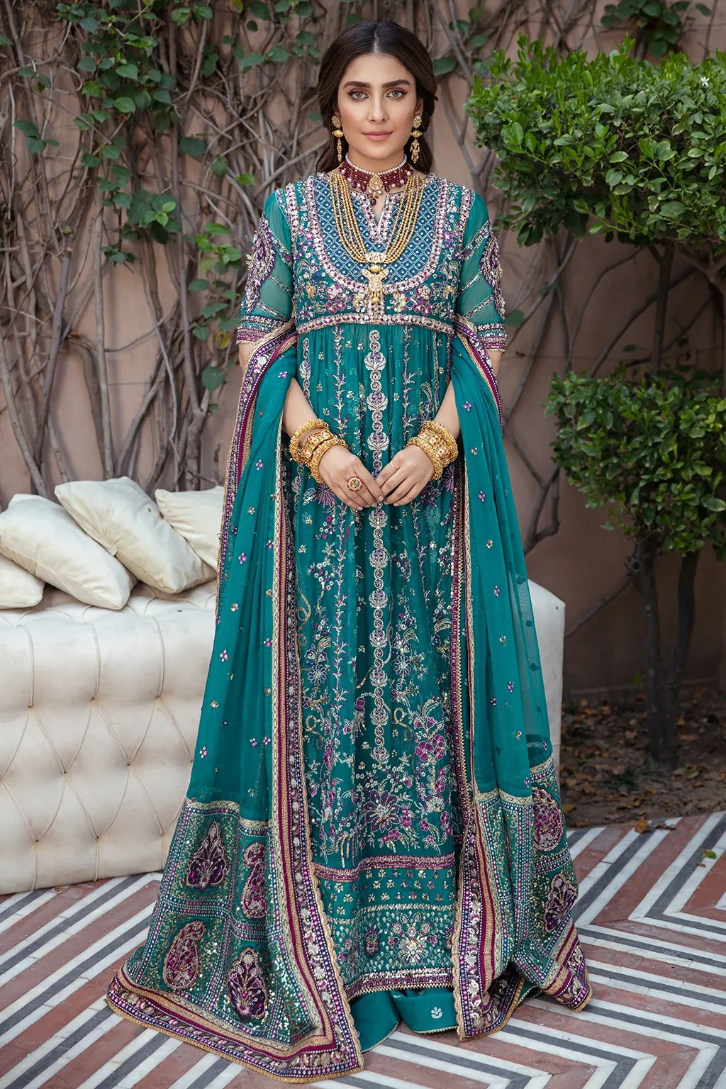 KHIRAD | Afrozeh Hayat Wedding Formals Collection 2021 | Unstitched Embroidered Chiffon Suits