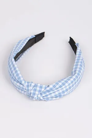 Knotted Check Pattern Headband