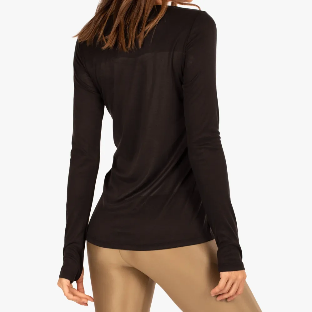 Koral Dash Marlow Long Sleeve Tee Black