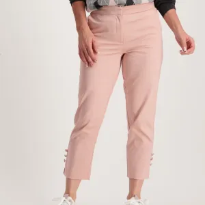 Ladies Sateen Crop -Pink