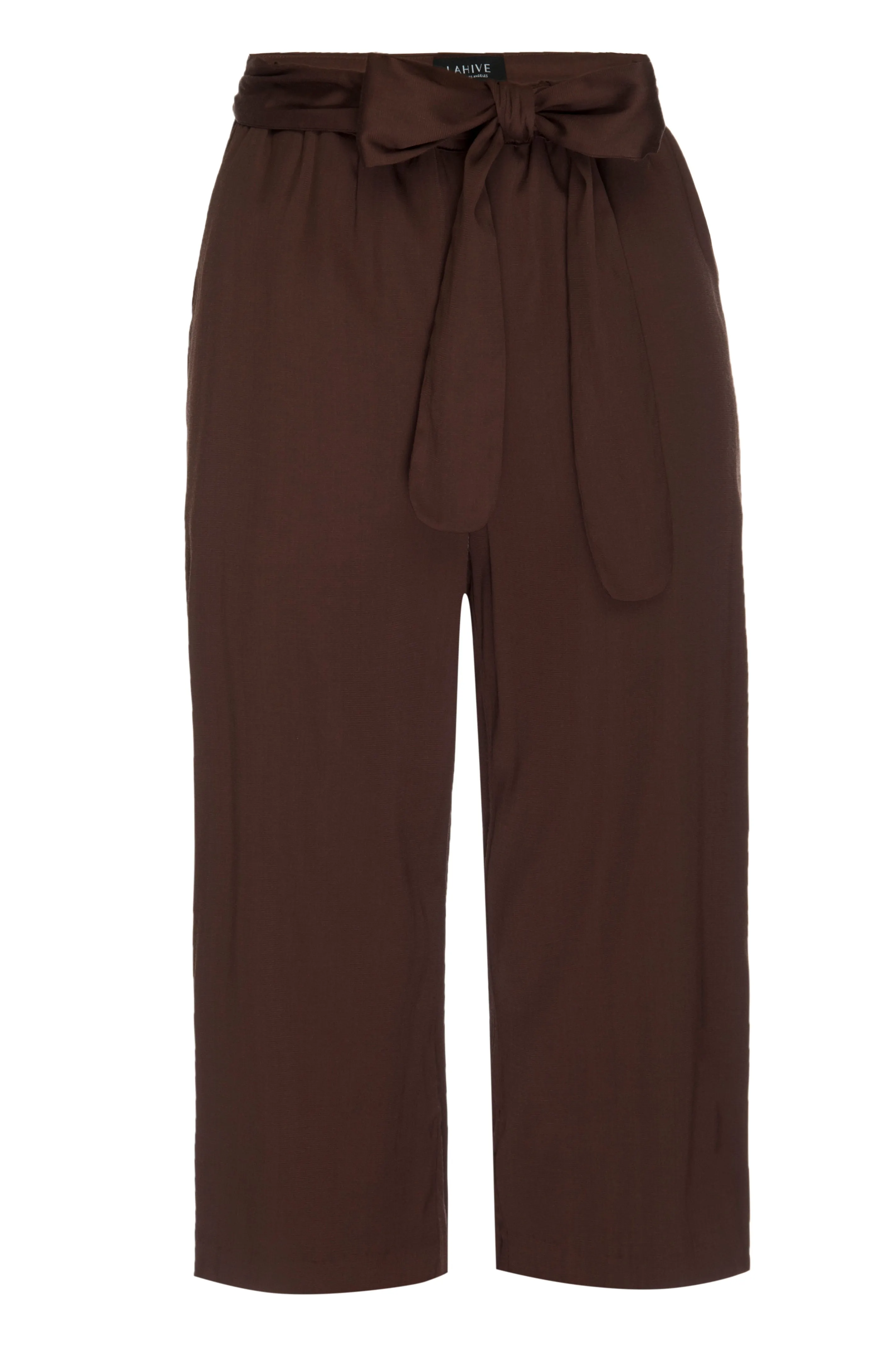 LAZZARO Cropped Palazzo Pant