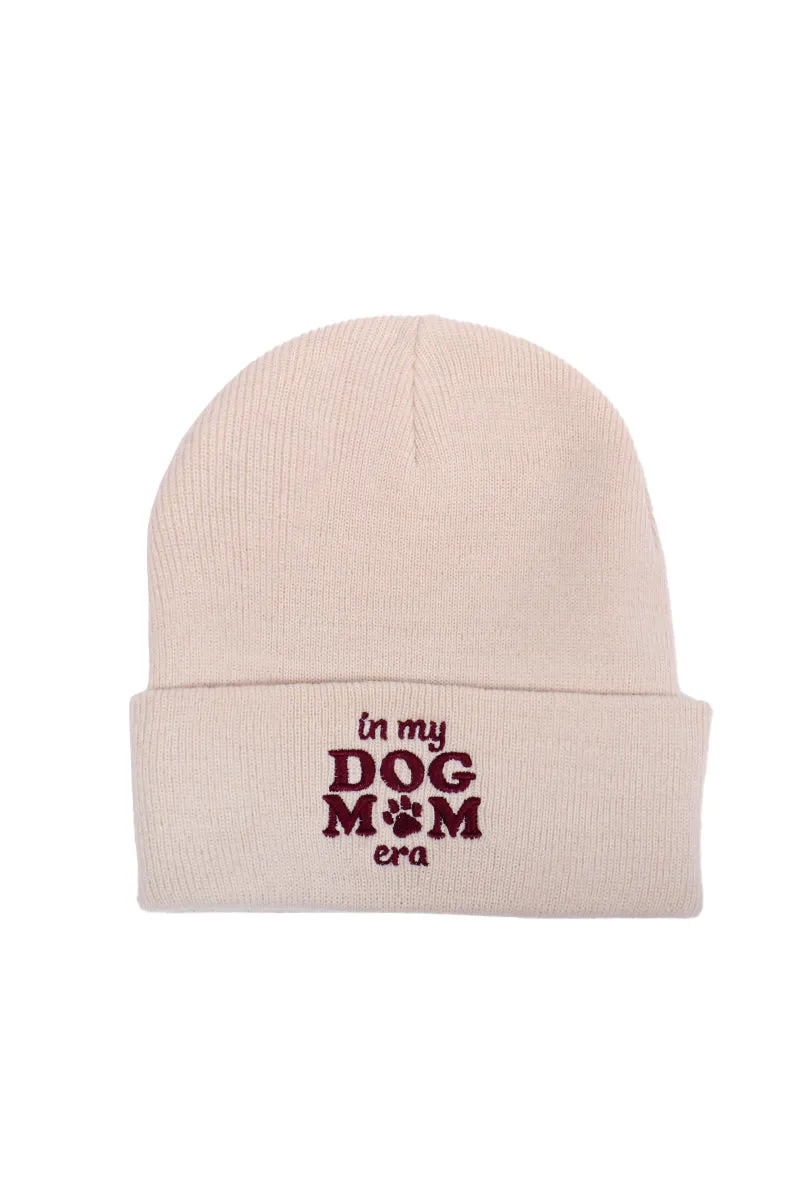 LBB3301 - In My Dog Mom Era Embroidered Beanie