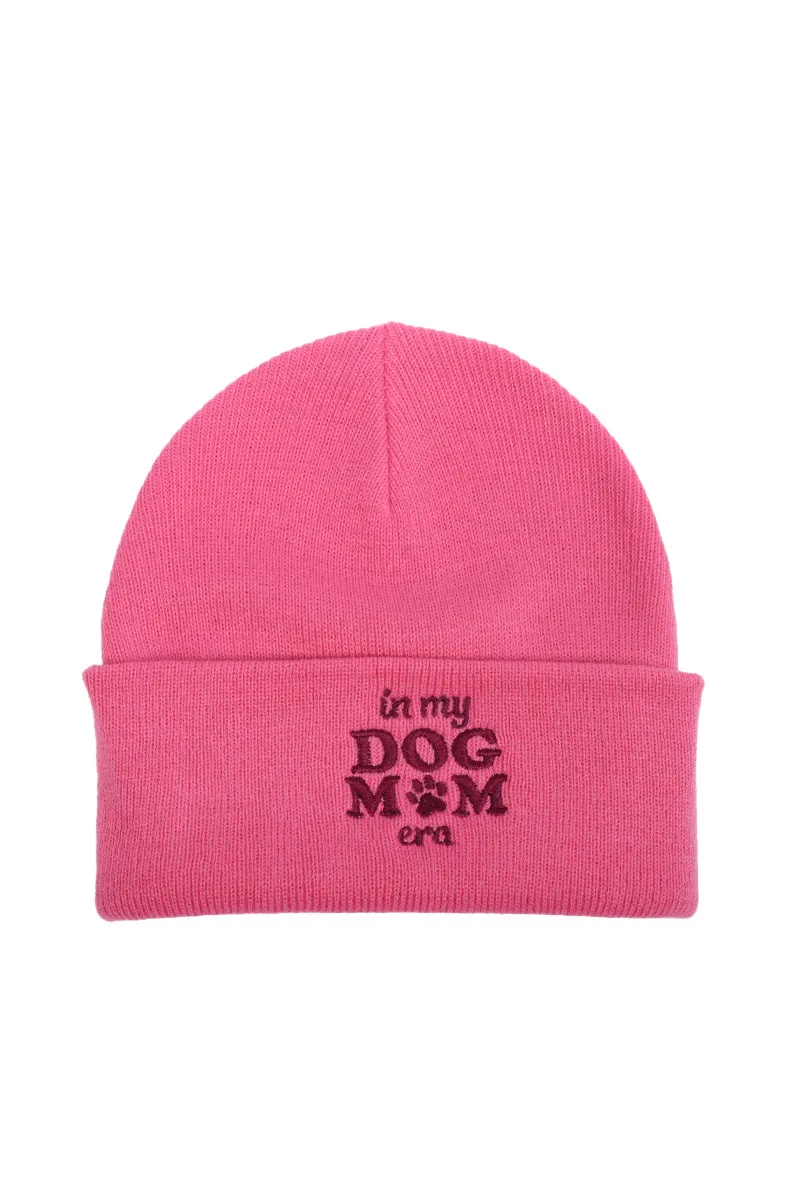 LBB3301 - In My Dog Mom Era Embroidered Beanie