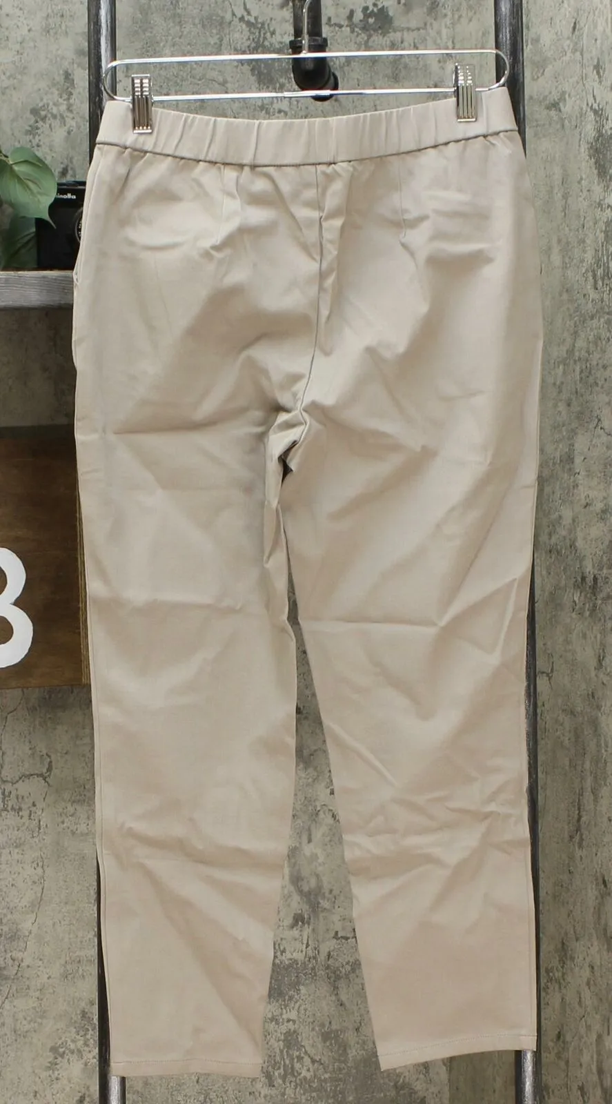 Lemon Way Women's Petite Flawless Twill Pull On Ankle Pants