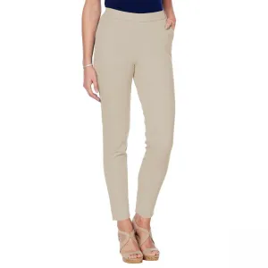 Lemon Way Women's Tall Flawless Twill Pull On Ankle Pants