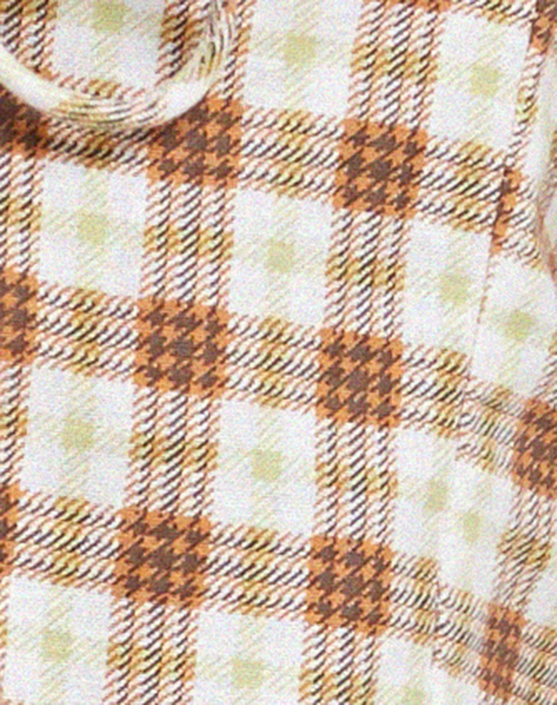 Ley Top in Yellow and Brown Check