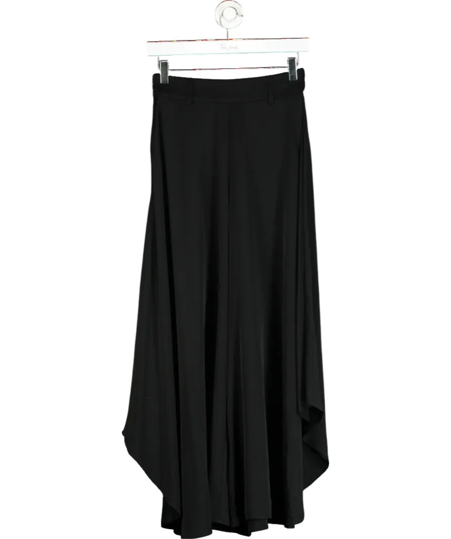 LilySilk Black Wide-legged Silk Fig Pants W26
