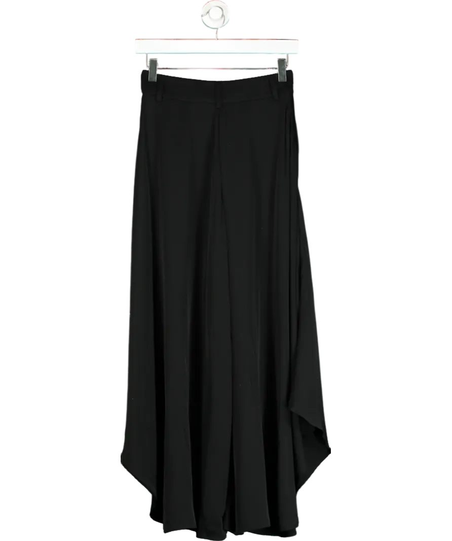 LilySilk Black Wide-legged Silk Fig Pants W26