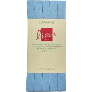 Linen Bias Tape - Cornflower Blue 7/16"