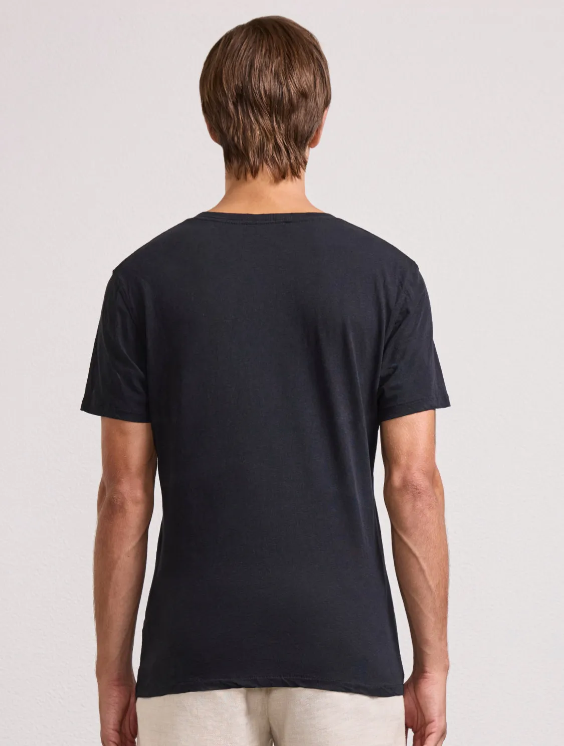 LUCIO LINEN-COTTON T-SHIRT