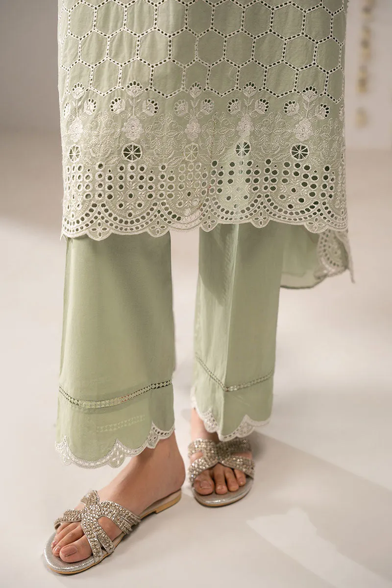 LUSH GREEN-3PC (SHIRT,TROUSER & DUPATTA)