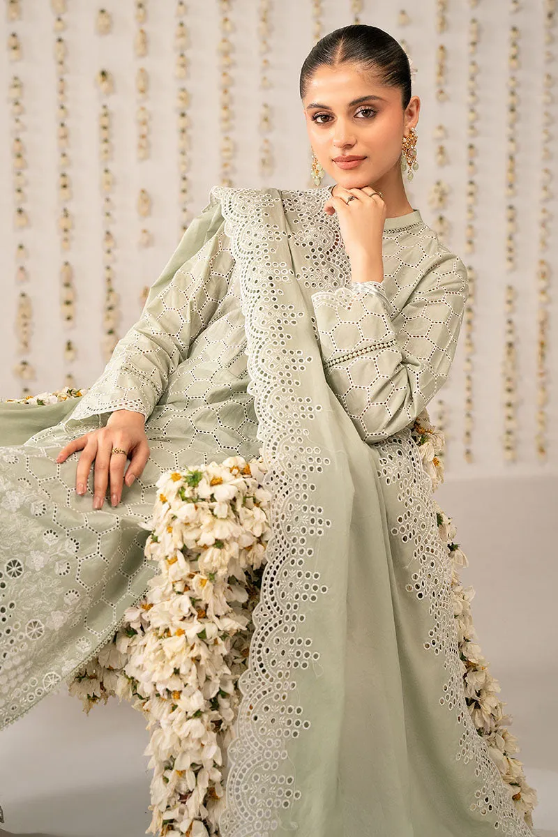 LUSH GREEN-3PC (SHIRT,TROUSER & DUPATTA)