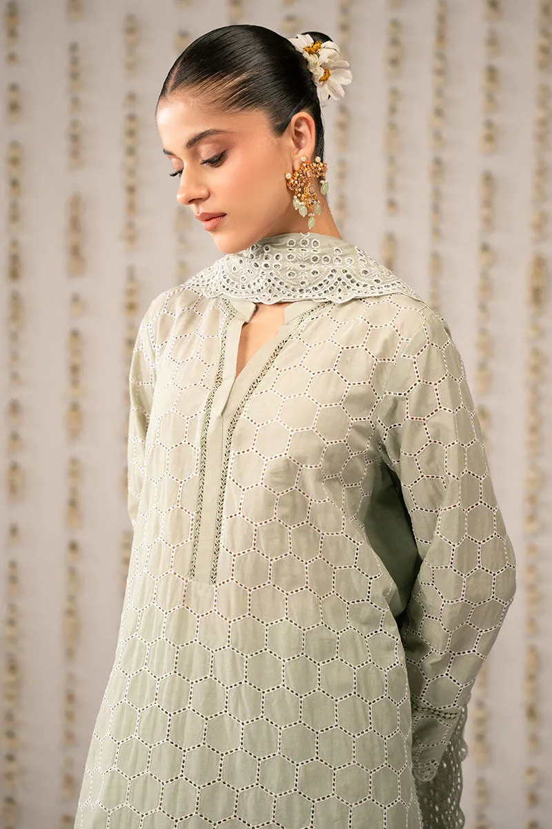 LUSH GREEN-3PC (SHIRT,TROUSER & DUPATTA)