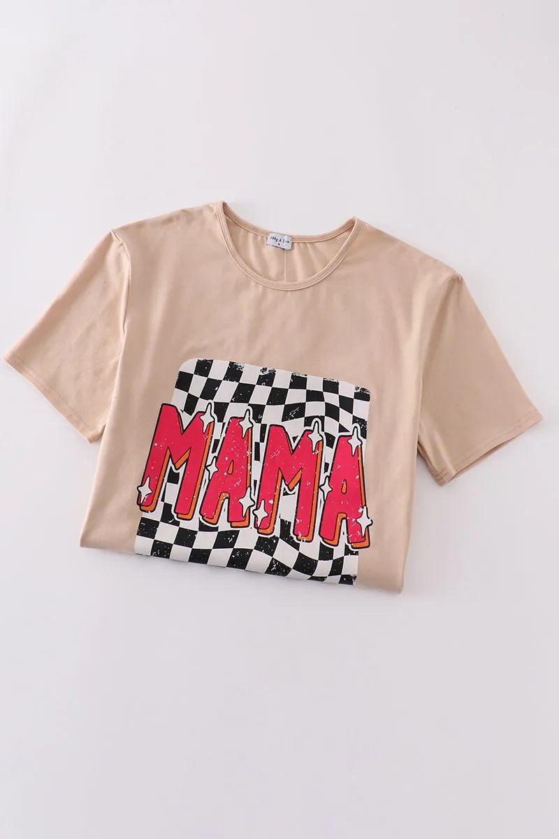 Mama Check Top