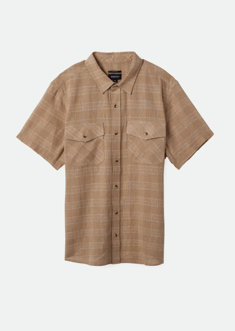 Memphis Linen Blend S/S Sand/ Off White