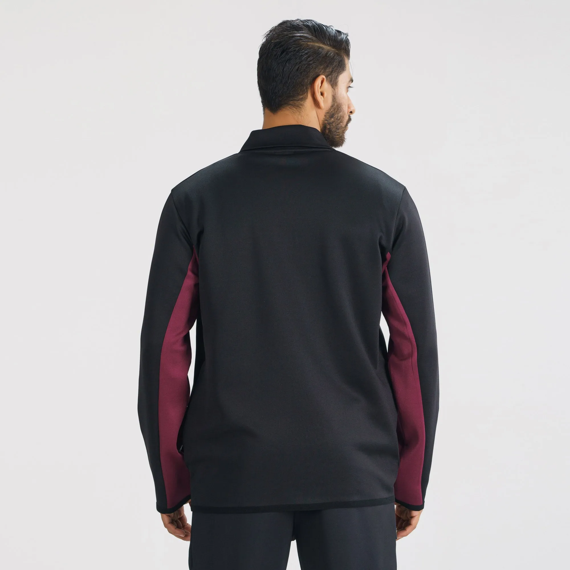 Mens Black & Maroon Sweatshirt