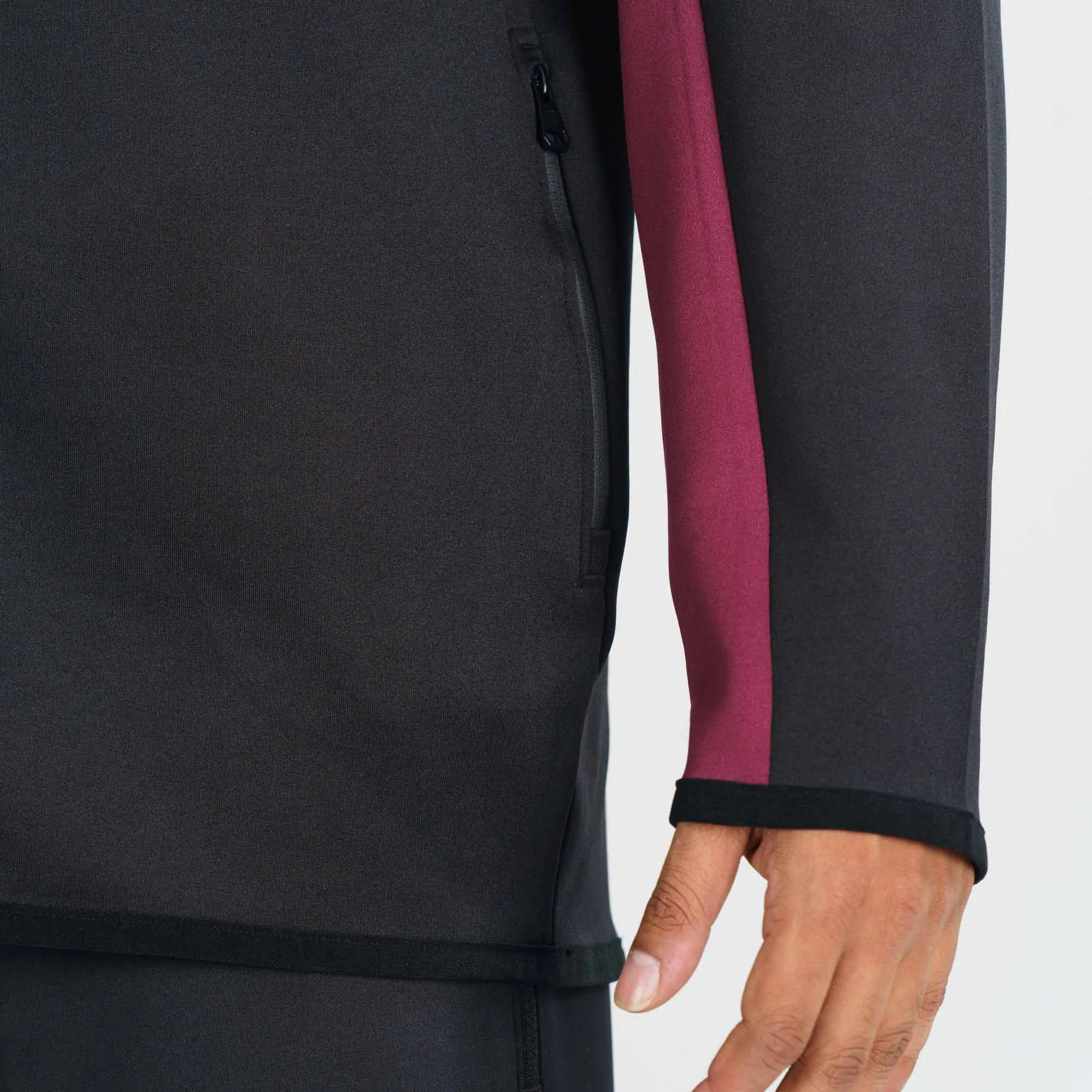 Mens Black & Maroon Sweatshirt
