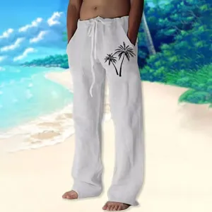 Men's Palm Tree Print Lounge Pants