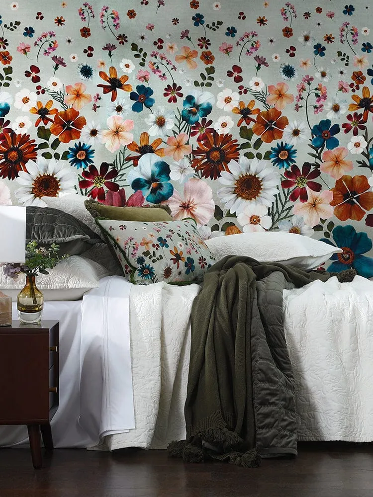 M.M Linen Lourdes Ivory Bedspread Set